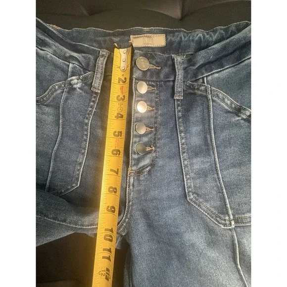 Kut From The Kloth Meg Jeans Womens 6 Blue Wide Leg High Rise Exposed Button Fly - Picture 12 of 12